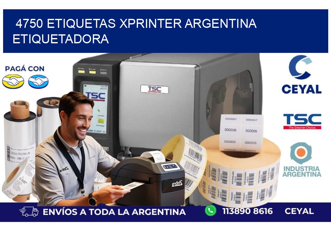 4750 etiquetas xprinter argentina ETIQUETADORA