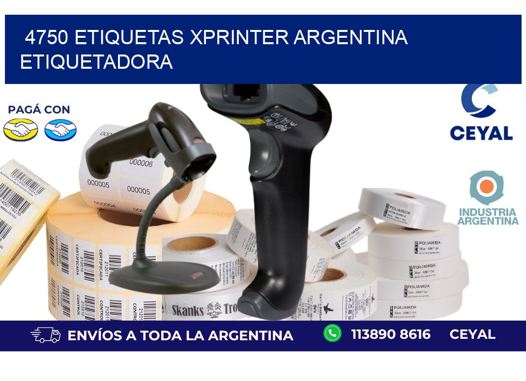 4750 etiquetas xprinter argentina ETIQUETADORA
