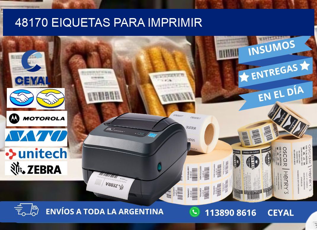 48170 EIQUETAS PARA IMPRIMIR