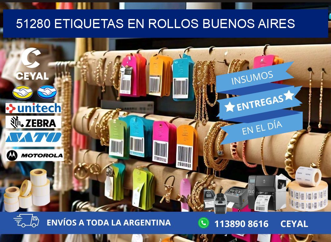 51280 ETIQUETAS EN ROLLOS BUENOS AIRES