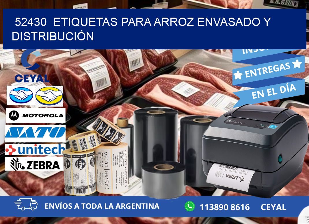 52430  ETIQUETAS PARA ARROZ ENVASADO Y DISTRIBUCIÓN