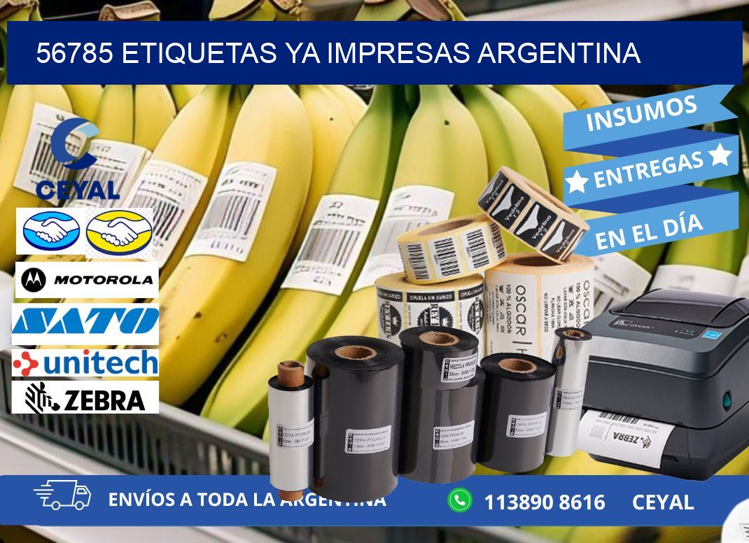 56785 ETIQUETAS YA IMPRESAS ARGENTINA