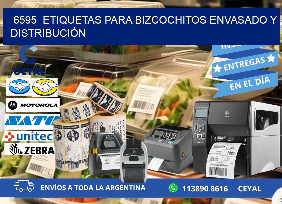 6595  ETIQUETAS PARA BIZCOCHITOS ENVASADO Y DISTRIBUCIÓN