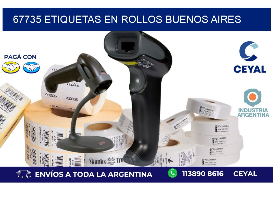67735 ETIQUETAS EN ROLLOS BUENOS AIRES