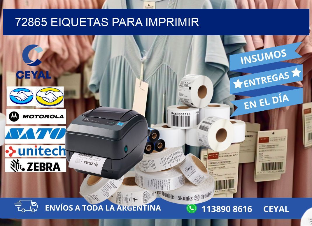 72865 EIQUETAS PARA IMPRIMIR