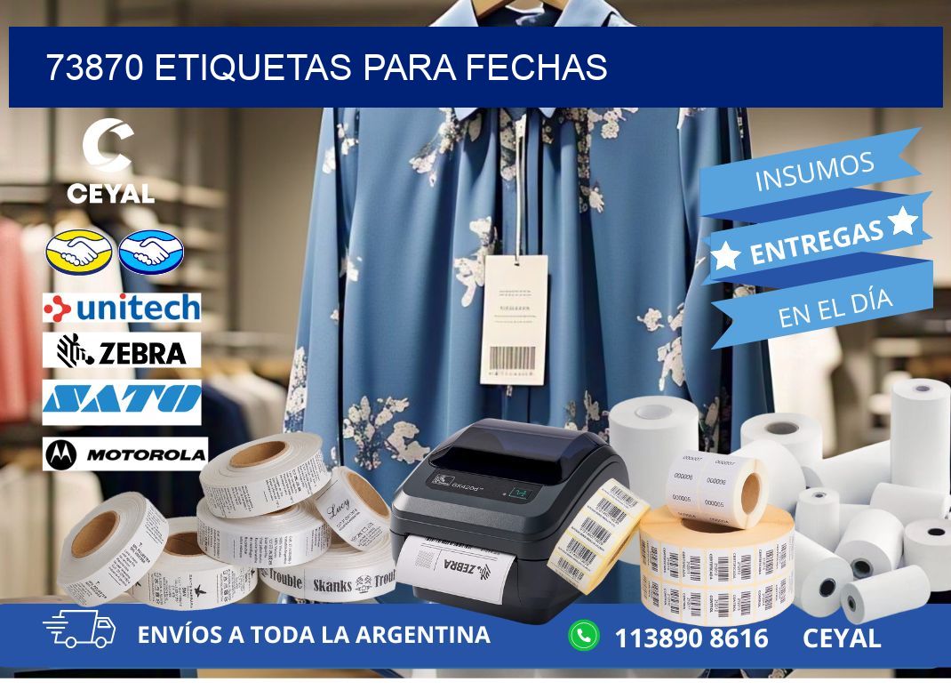73870 ETIQUETAS PARA FECHAS