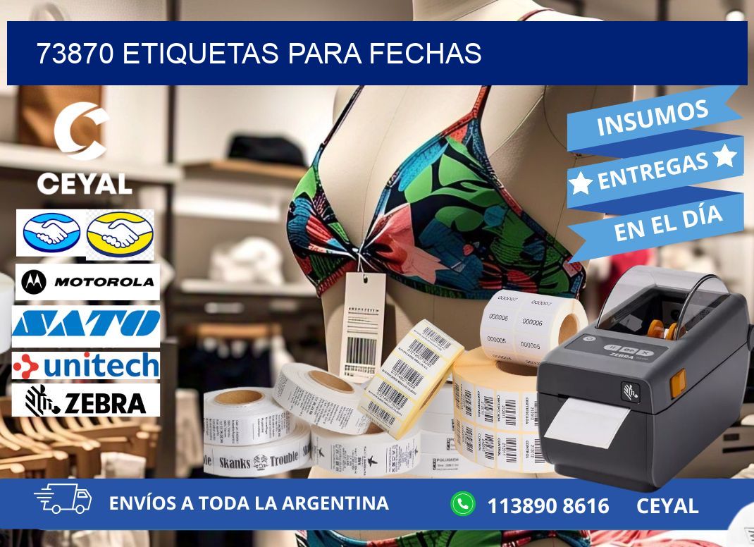 73870 ETIQUETAS PARA FECHAS