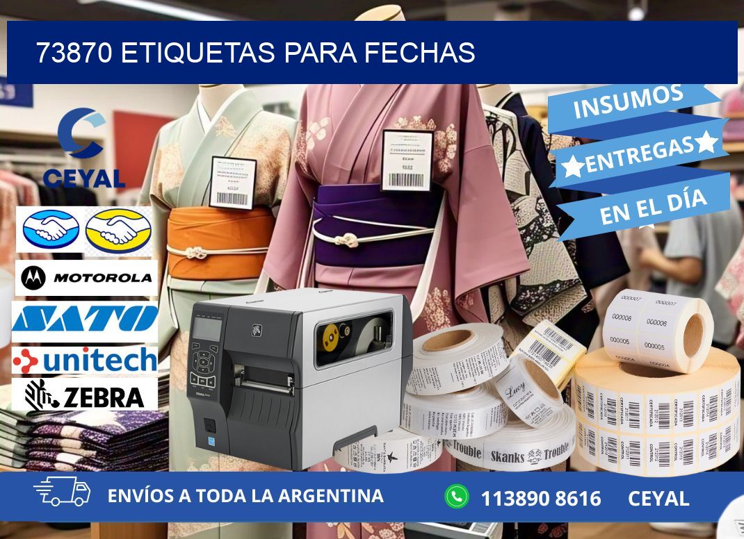 73870 ETIQUETAS PARA FECHAS