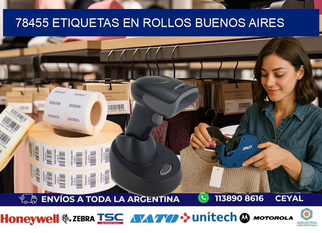 78455 ETIQUETAS EN ROLLOS BUENOS AIRES