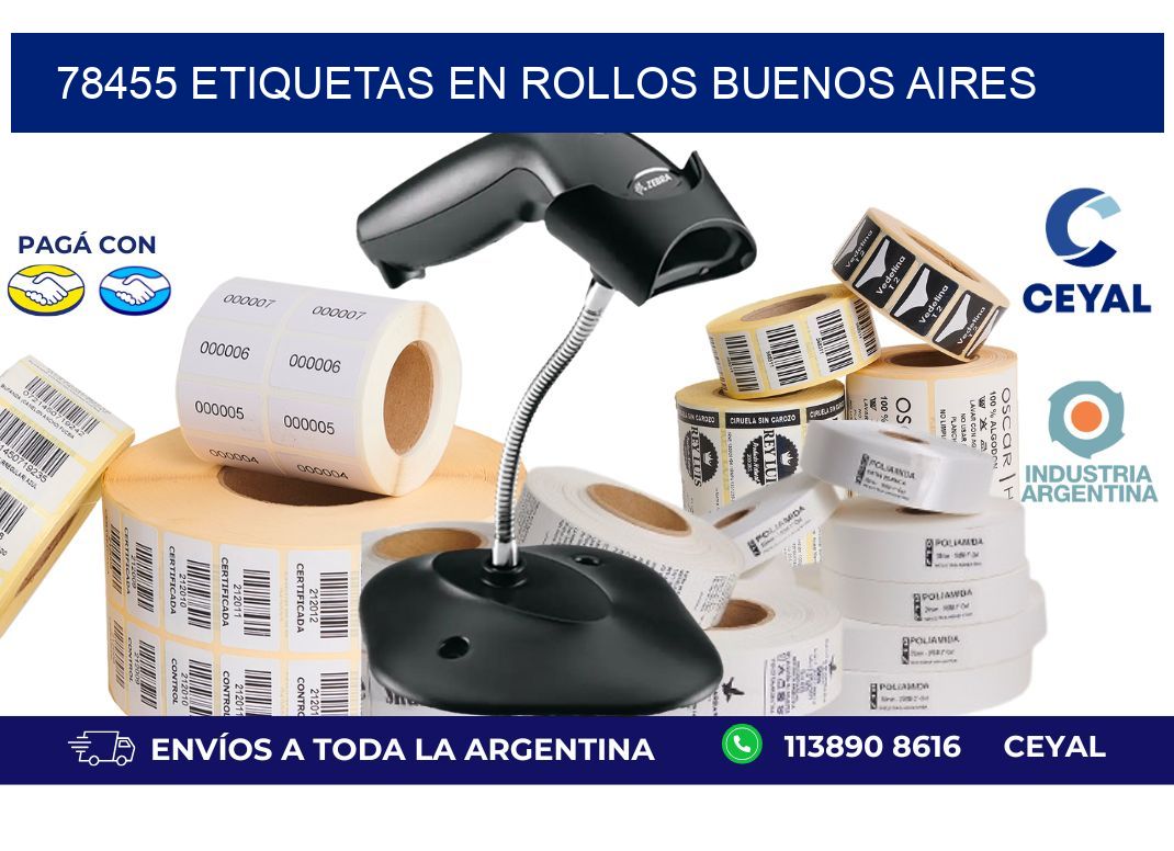 78455 ETIQUETAS EN ROLLOS BUENOS AIRES