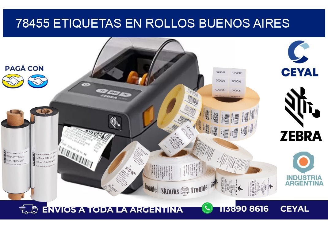 78455 ETIQUETAS EN ROLLOS BUENOS AIRES