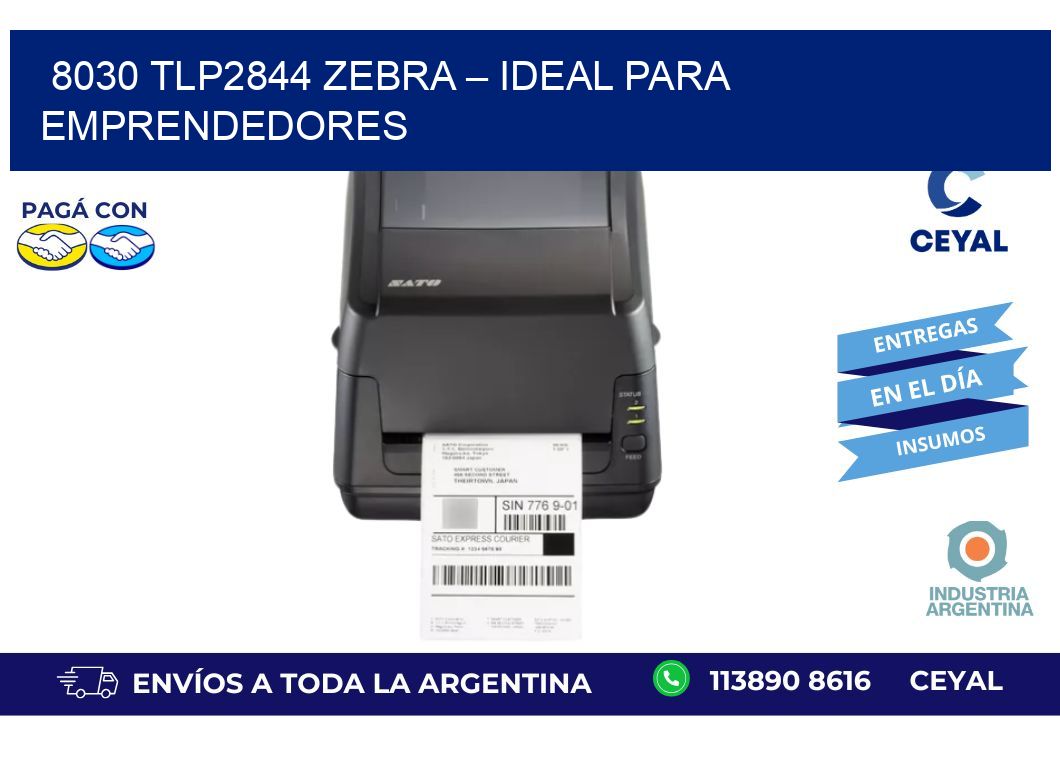 8030 TLP2844 Zebra – Ideal Para Emprendedores