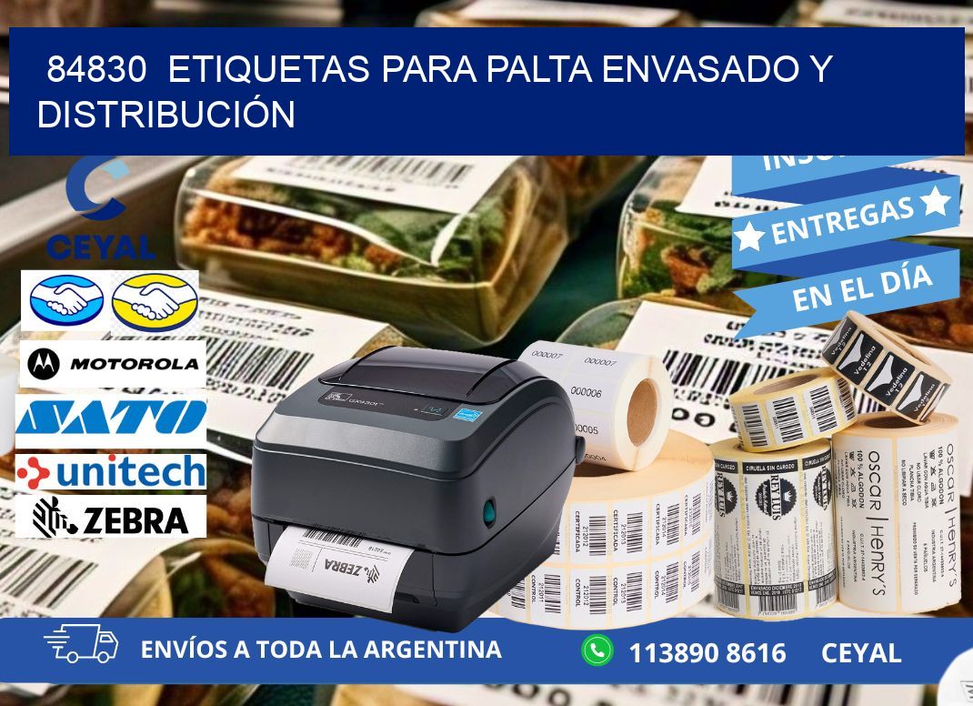84830  ETIQUETAS PARA PALTA ENVASADO Y DISTRIBUCIÓN