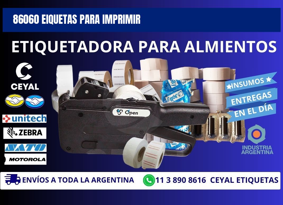 86060 EIQUETAS PARA IMPRIMIR