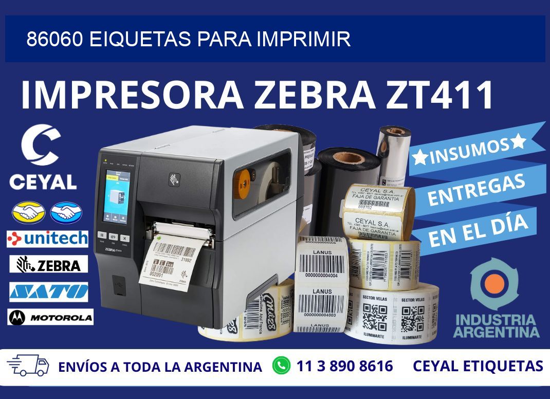 86060 EIQUETAS PARA IMPRIMIR