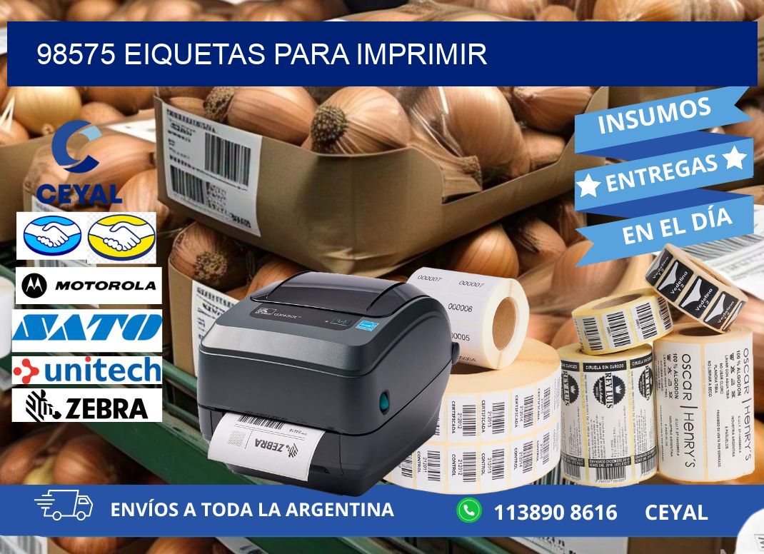 98575 EIQUETAS PARA IMPRIMIR