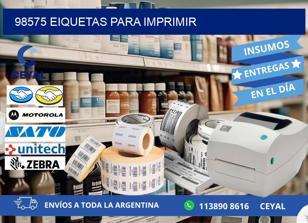 98575 EIQUETAS PARA IMPRIMIR