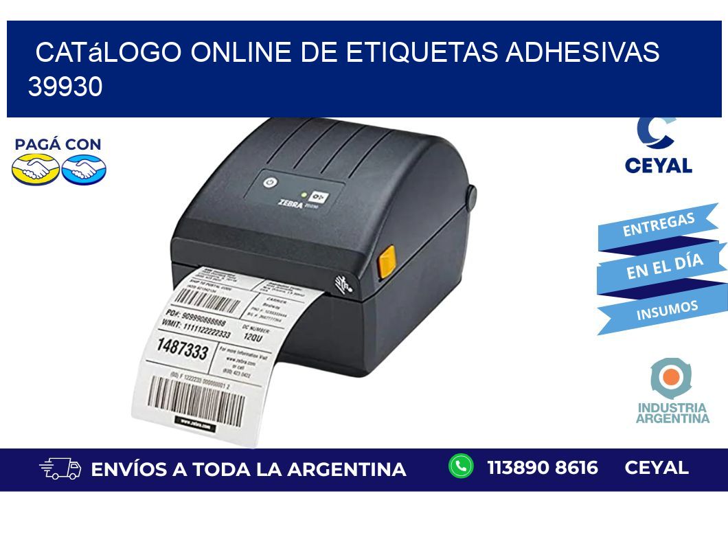Catálogo Online de Etiquetas Adhesivas 39930
