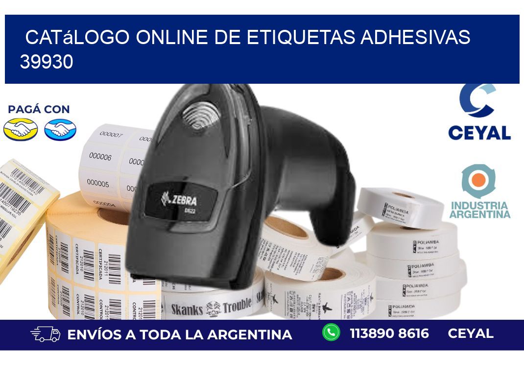 Catálogo Online de Etiquetas Adhesivas 39930