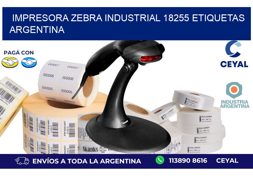 Impresora zebra industrial 18255 etiquetas argentina