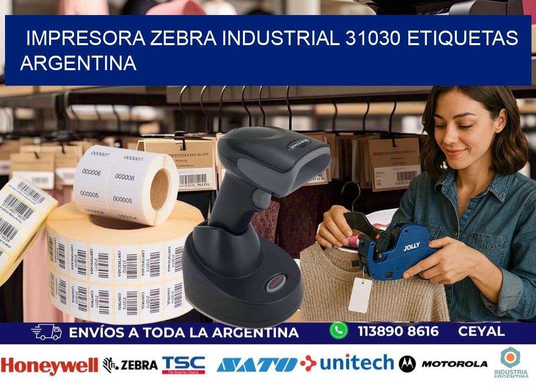 Impresora zebra industrial 31030 etiquetas argentina