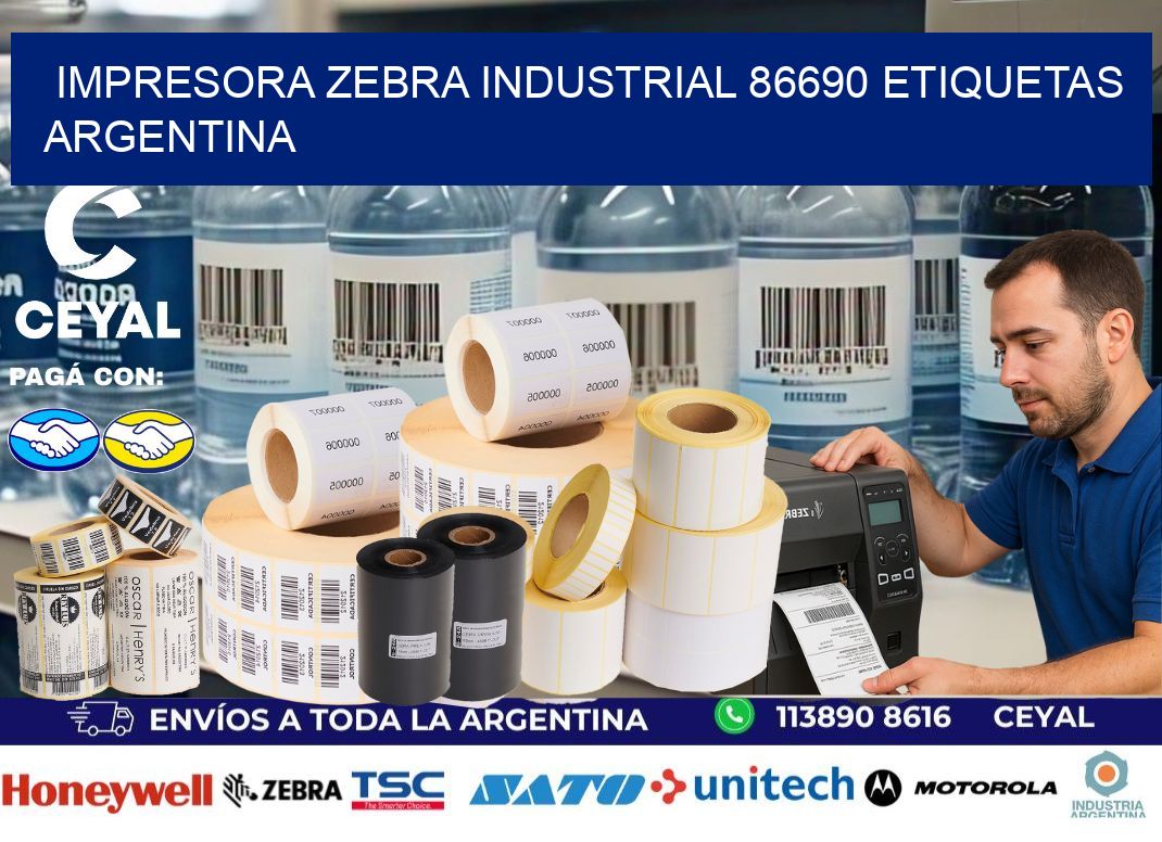 Impresora zebra industrial 86690 etiquetas argentina