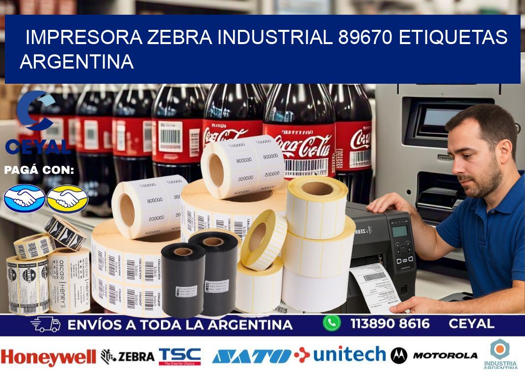 Impresora zebra industrial 89670 etiquetas argentina