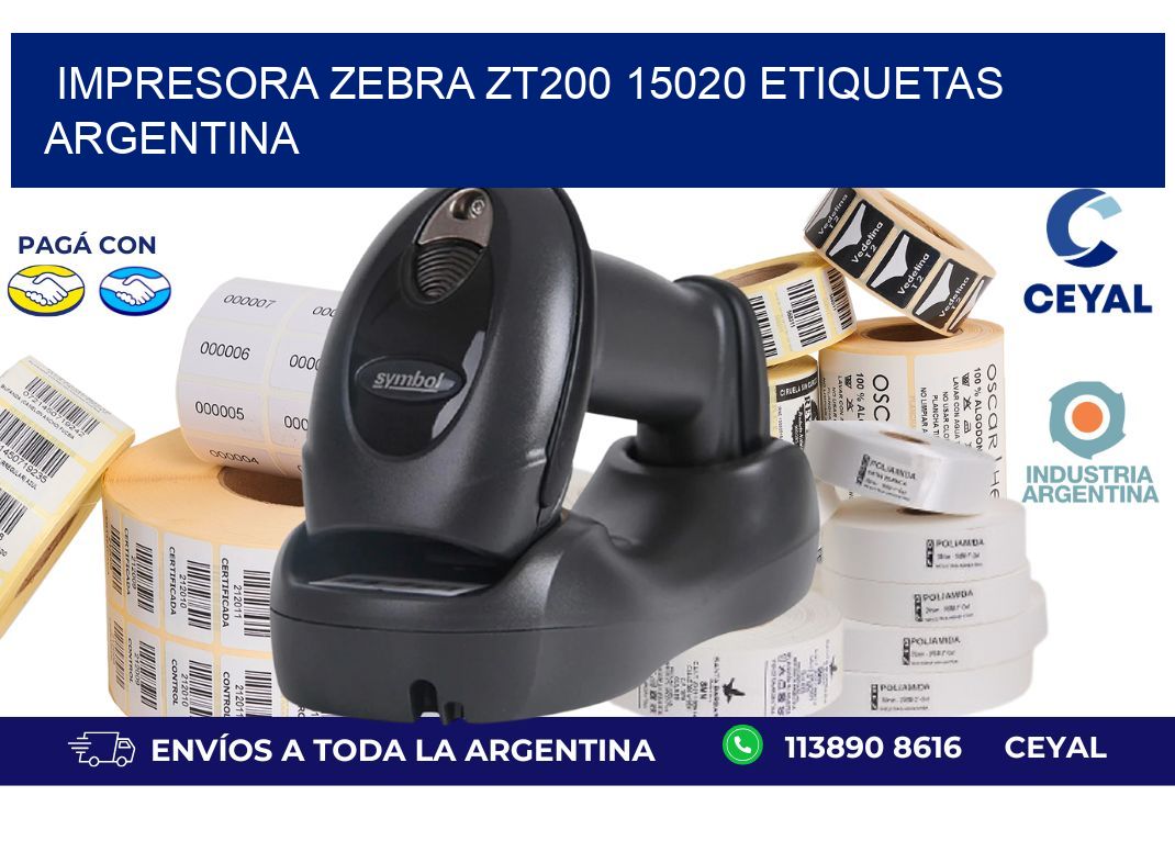 Impresora zebra zt200 15020 etiquetas argentina