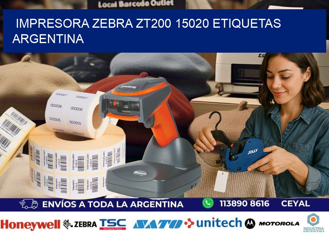 Impresora zebra zt200 15020 etiquetas argentina