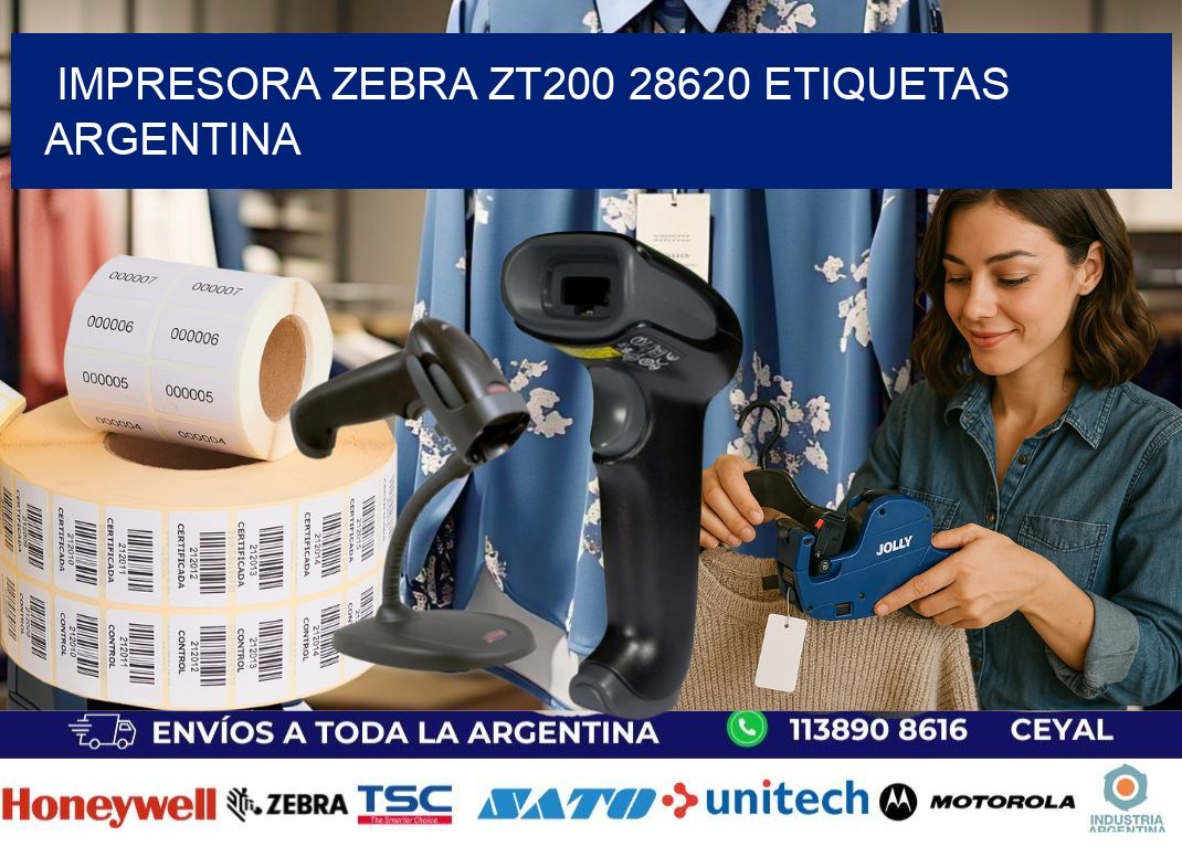 Impresora zebra zt200 28620 etiquetas argentina