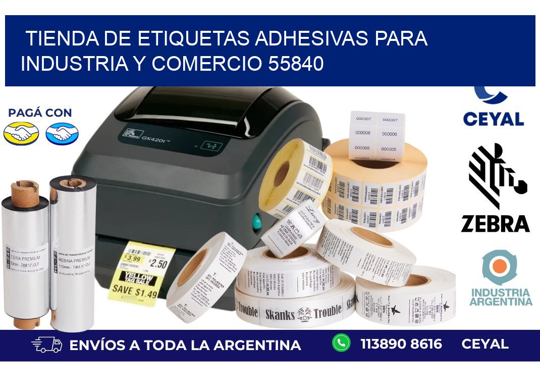 Tienda de Etiquetas Adhesivas para Industria y Comercio 55840
