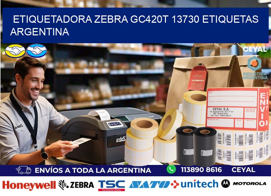 etiquetadora zebra gc420t 13730 etiquetas argentina
