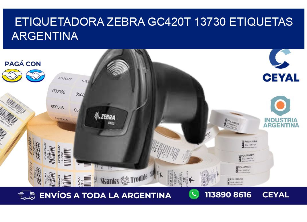 etiquetadora zebra gc420t 13730 etiquetas argentina