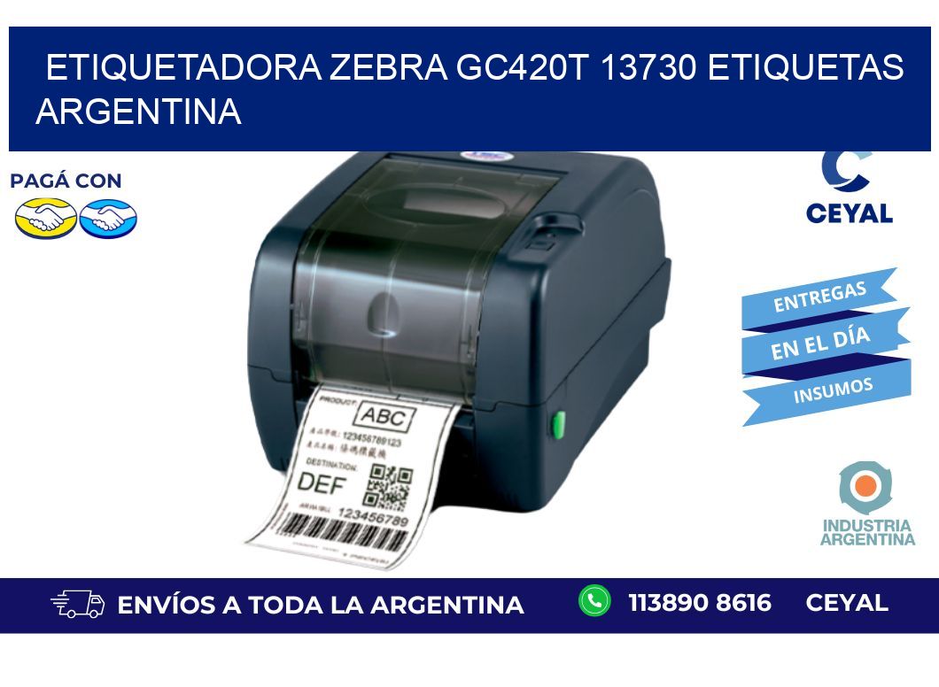etiquetadora zebra gc420t 13730 etiquetas argentina