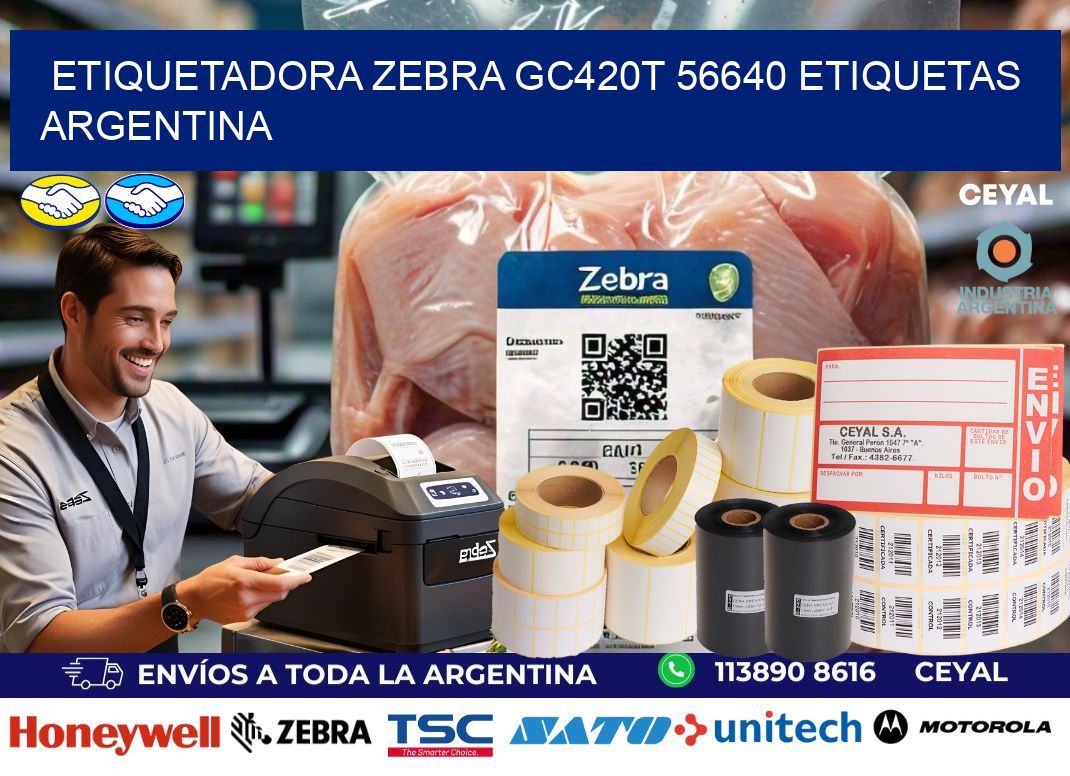 etiquetadora zebra gc420t 56640 etiquetas argentina