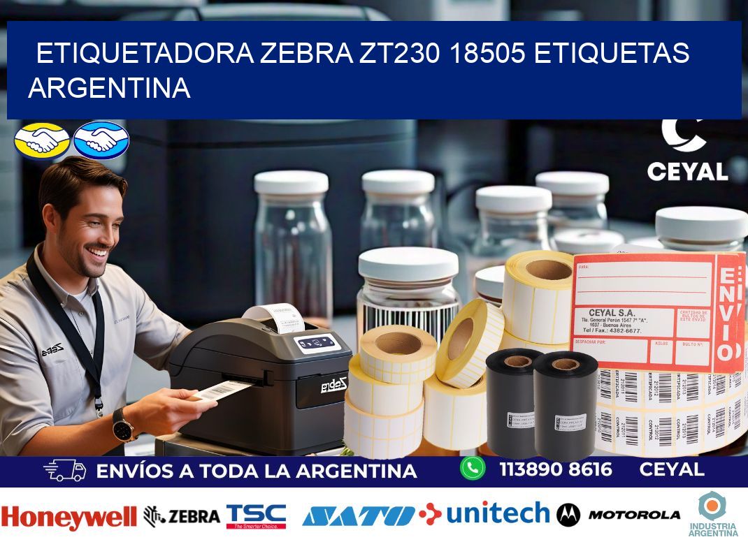 etiquetadora zebra zt230 18505 etiquetas argentina