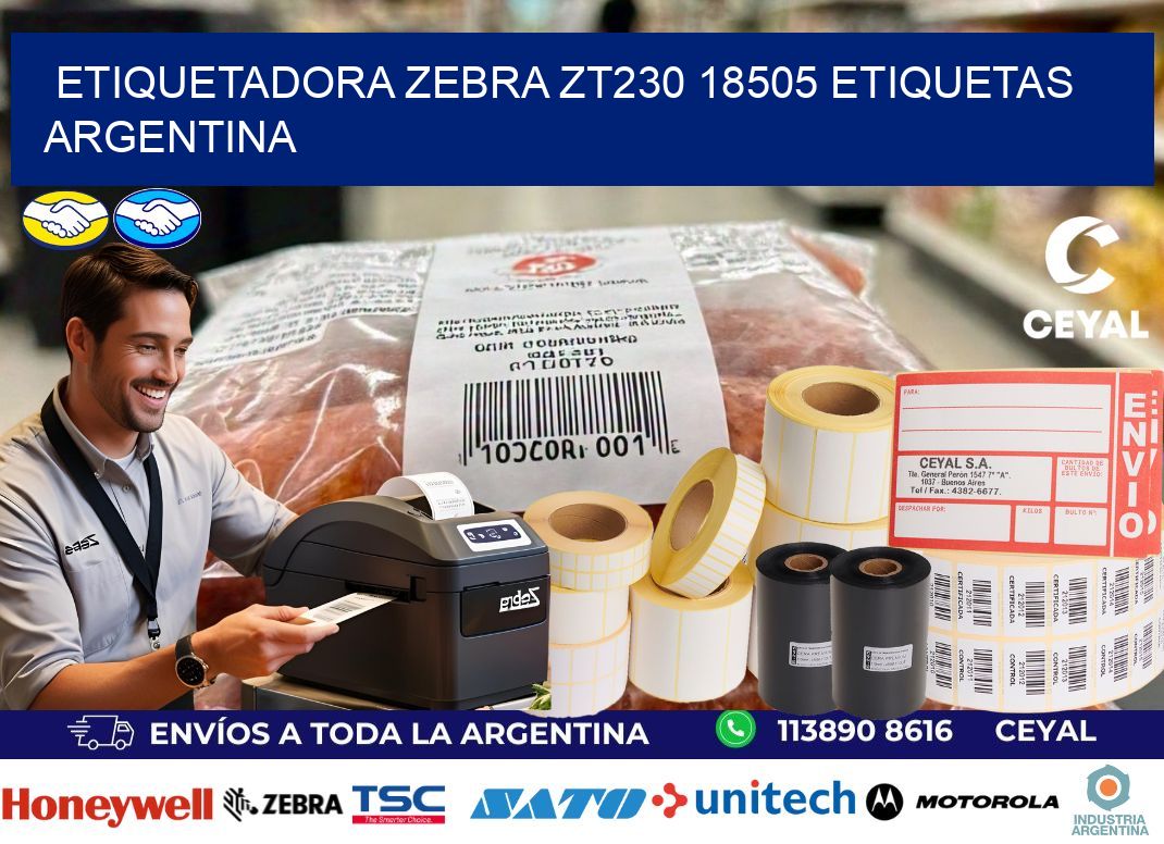 etiquetadora zebra zt230 18505 etiquetas argentina