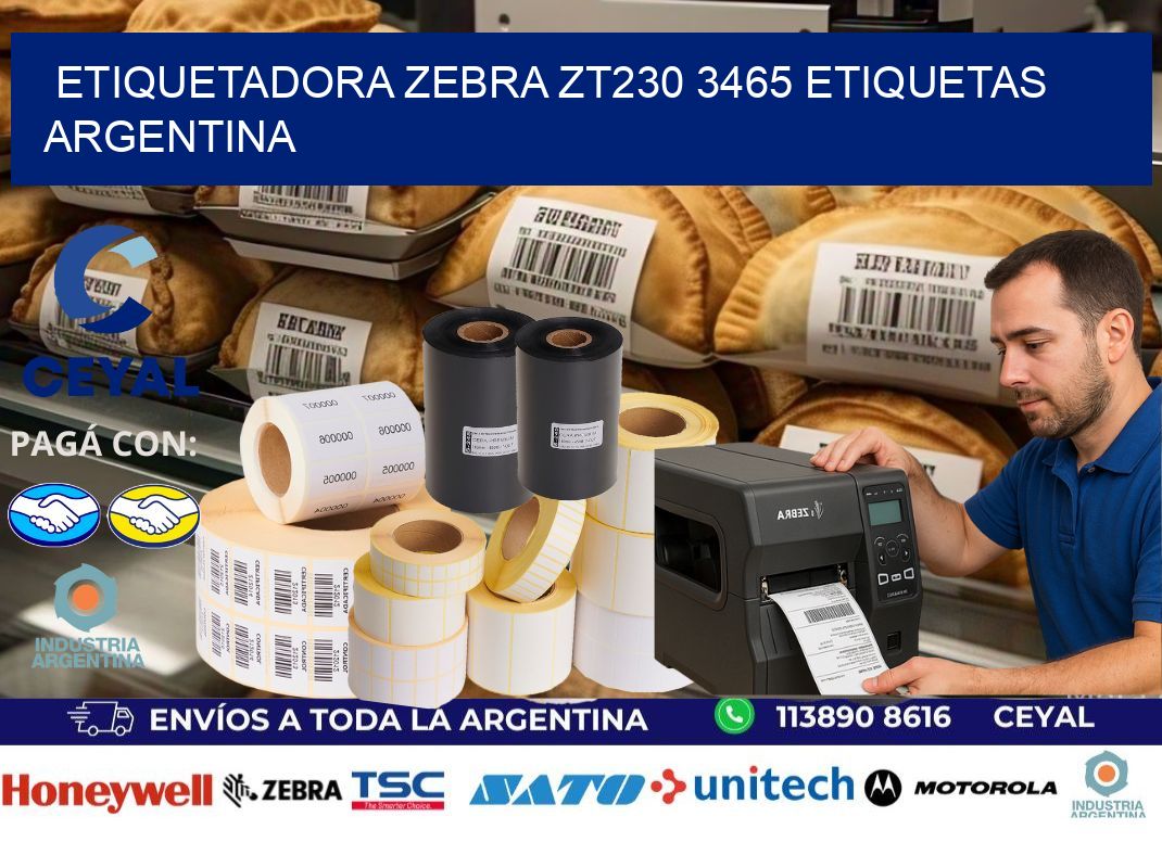 etiquetadora zebra zt230 3465 etiquetas argentina