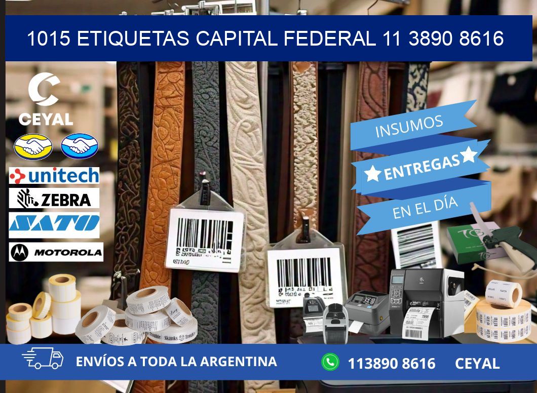 1015 ETIQUETAS CAPITAL FEDERAL 11 3890 8616