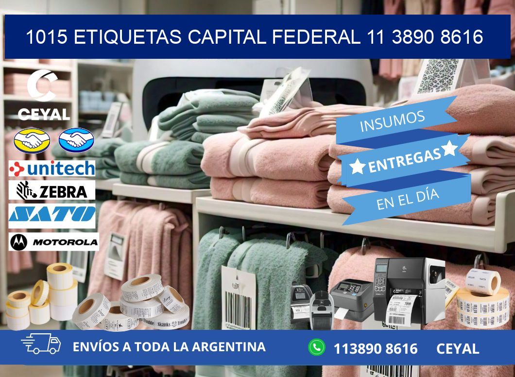1015 ETIQUETAS CAPITAL FEDERAL 11 3890 8616