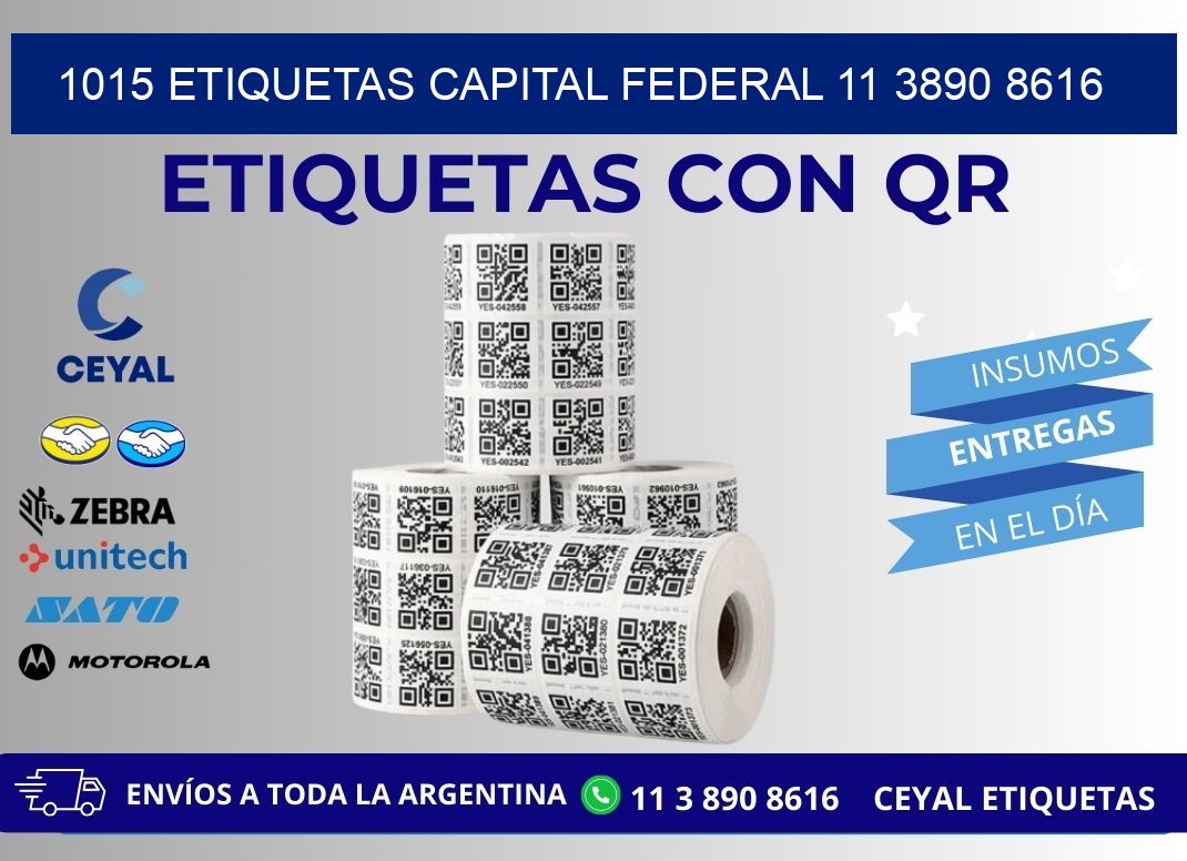 1015 ETIQUETAS CAPITAL FEDERAL 11 3890 8616