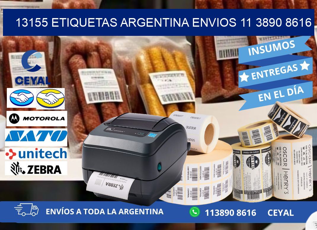 13155 ETIQUETAS ARGENTINA ENVIOS 11 3890 8616