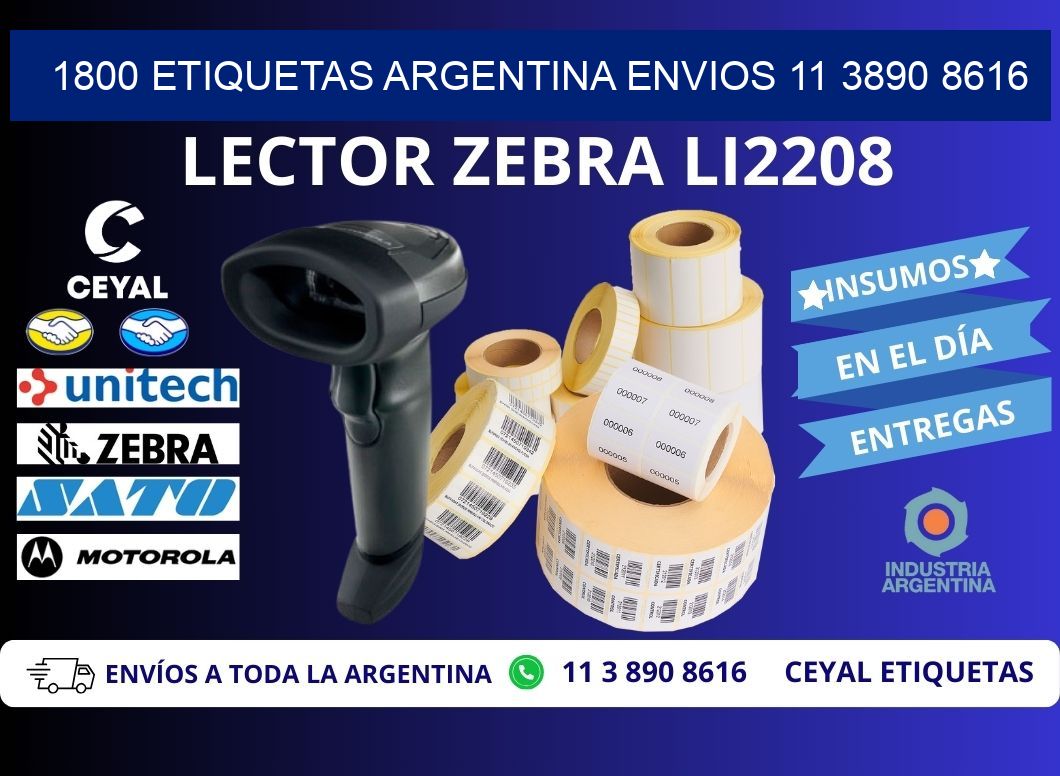 1800 ETIQUETAS ARGENTINA ENVIOS 11 3890 8616