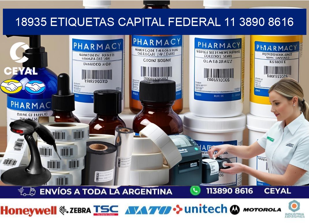 18935 ETIQUETAS CAPITAL FEDERAL 11 3890 8616