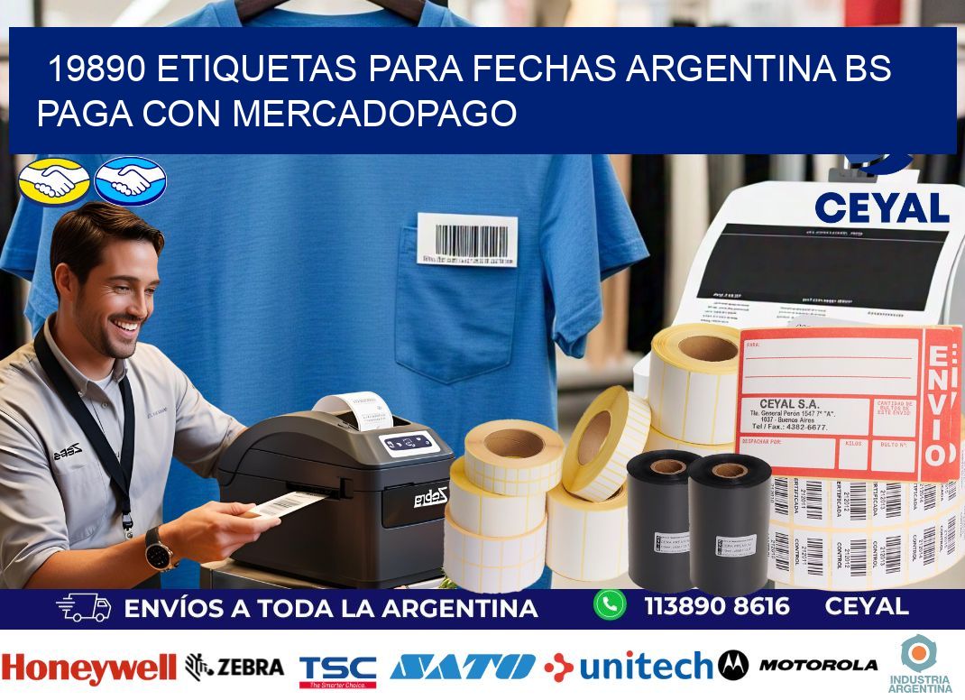 19890 ETIQUETAS PARA FECHAS ARGENTINA BS PAGA CON MERCADOPAGO