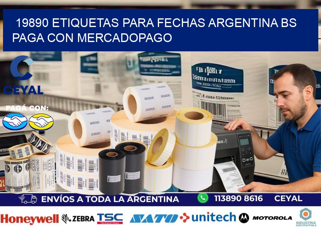 19890 ETIQUETAS PARA FECHAS ARGENTINA BS PAGA CON MERCADOPAGO