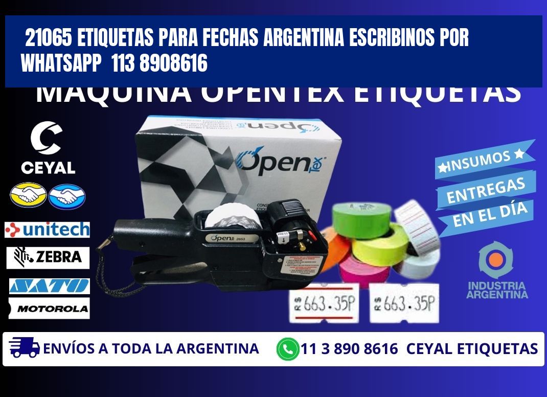 21065 ETIQUETAS PARA FECHAS ARGENTINA ESCRIBINOS POR WHATSAPP  113 8908616