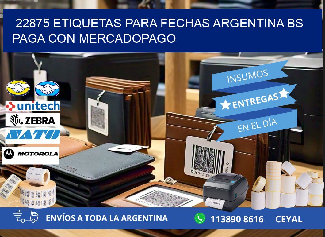 22875 ETIQUETAS PARA FECHAS ARGENTINA BS PAGA CON MERCADOPAGO