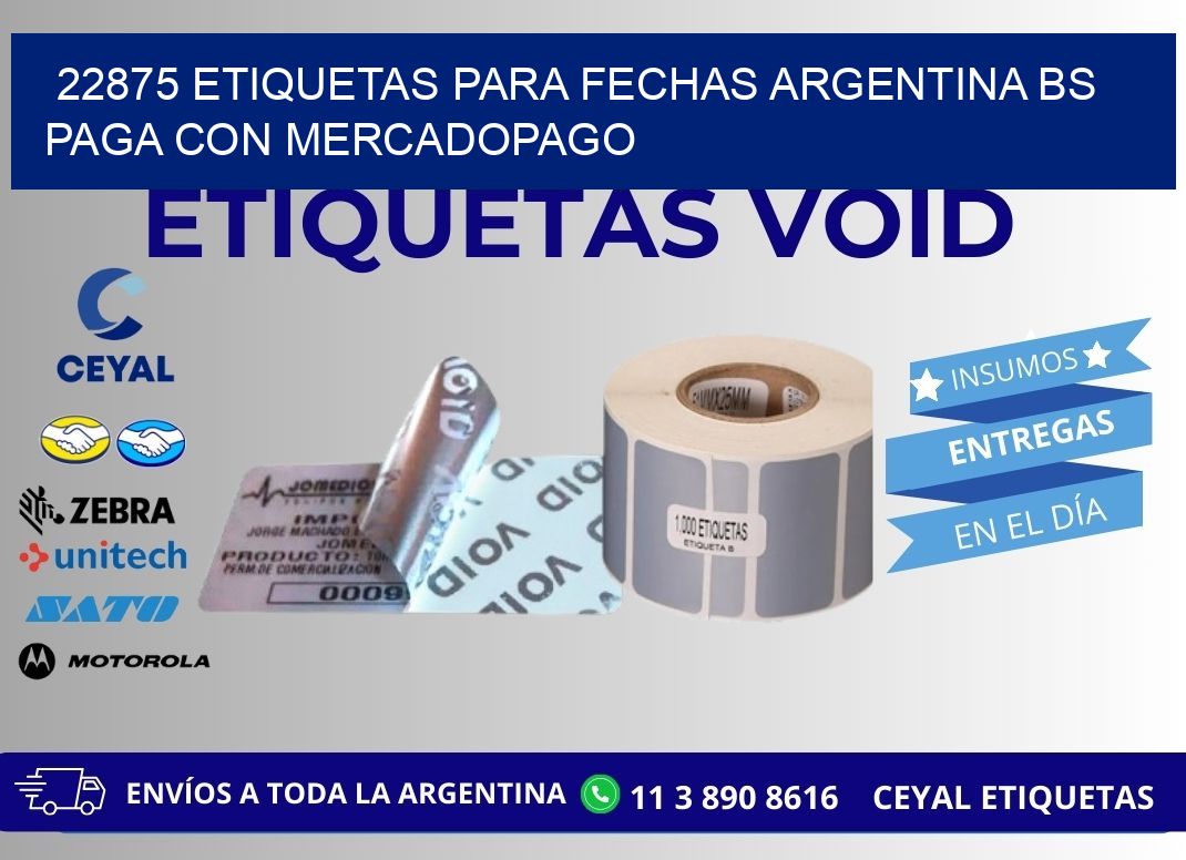 22875 ETIQUETAS PARA FECHAS ARGENTINA BS PAGA CON MERCADOPAGO