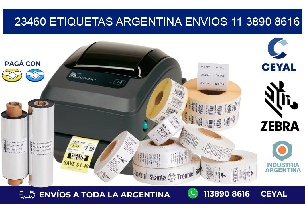 23460 ETIQUETAS ARGENTINA ENVIOS 11 3890 8616